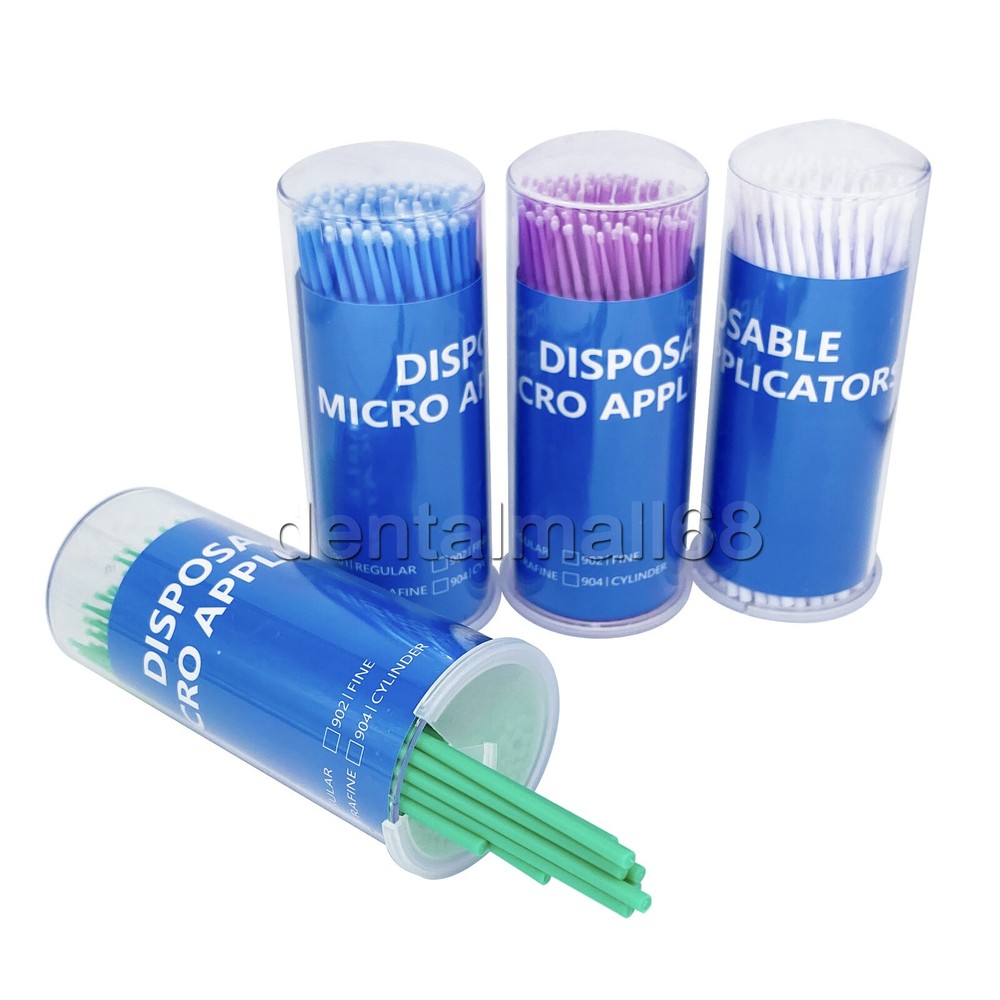 400x Dental Microbrush Disposable Micro Applicator Brush Bendable Soft Brush Tip