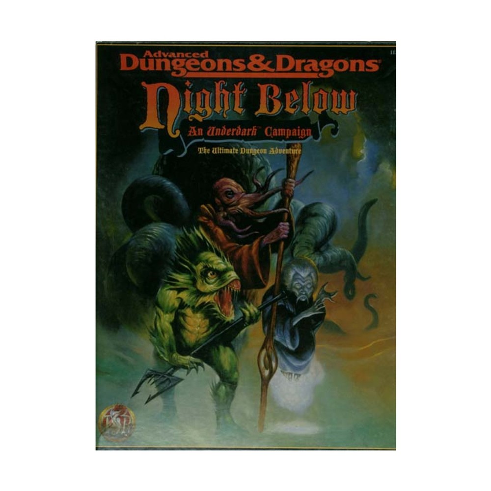 TSR AD&D 2nd Ed Night Below VG/EX