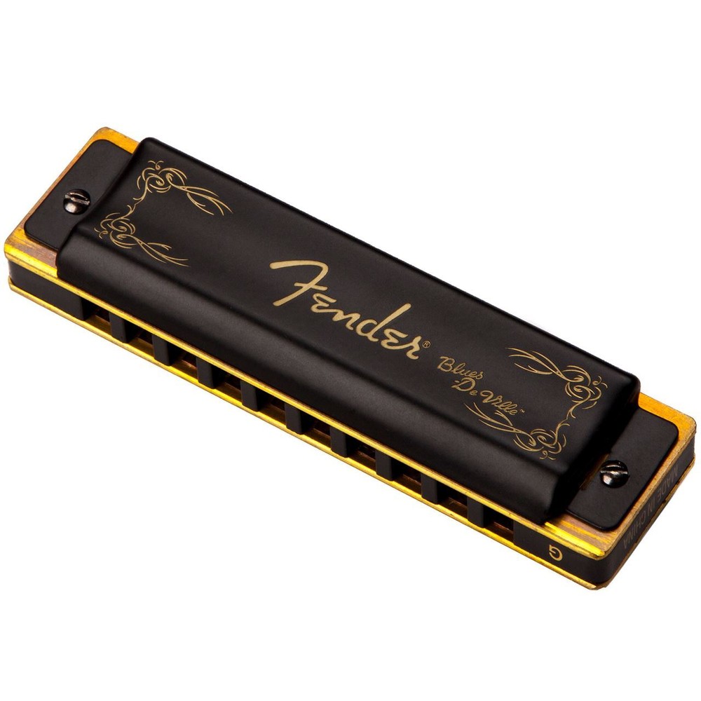 Fender Blues DeVille 10-Hole Diatonic Harmonica with Case, Key of G