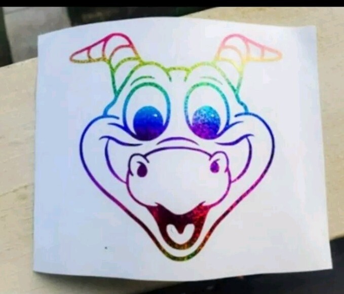 Figment One Little Spark Decal Disney Epcot