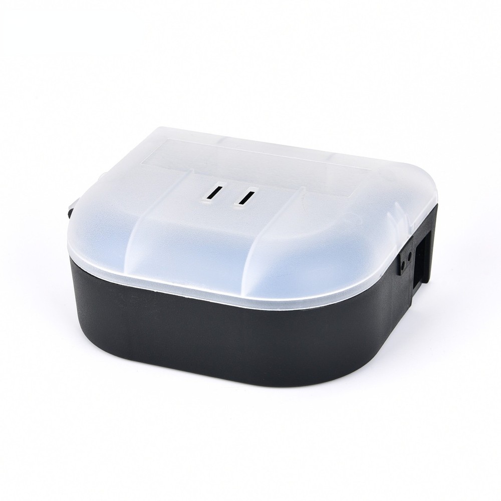 4 Transparent Poison Bait Boxes: Pest Control Storage