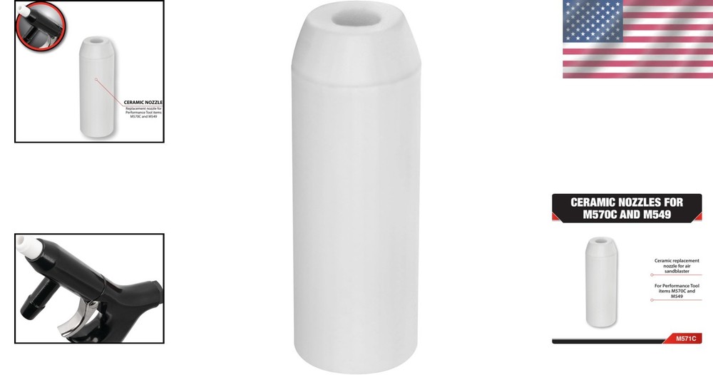 Easy-Install M571C Ceramic Replacement Nozzles for M570C Sandblasting Excellence