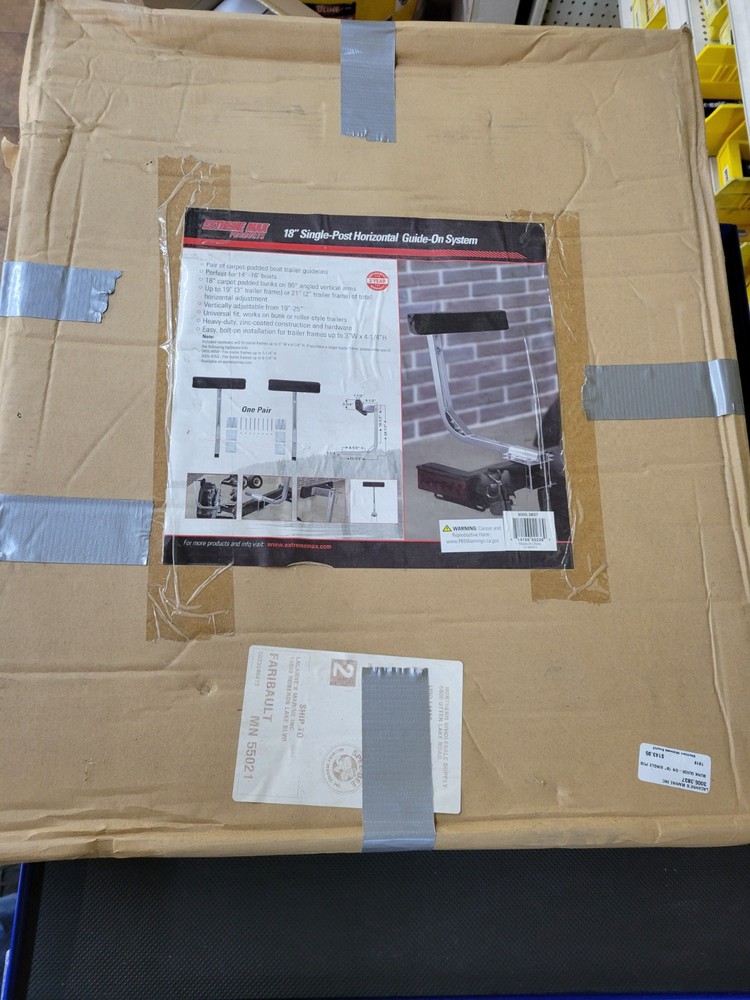 18" SINGLE POST HORIZONTAL GUIDE ON SYSTEM EXTREME MAX