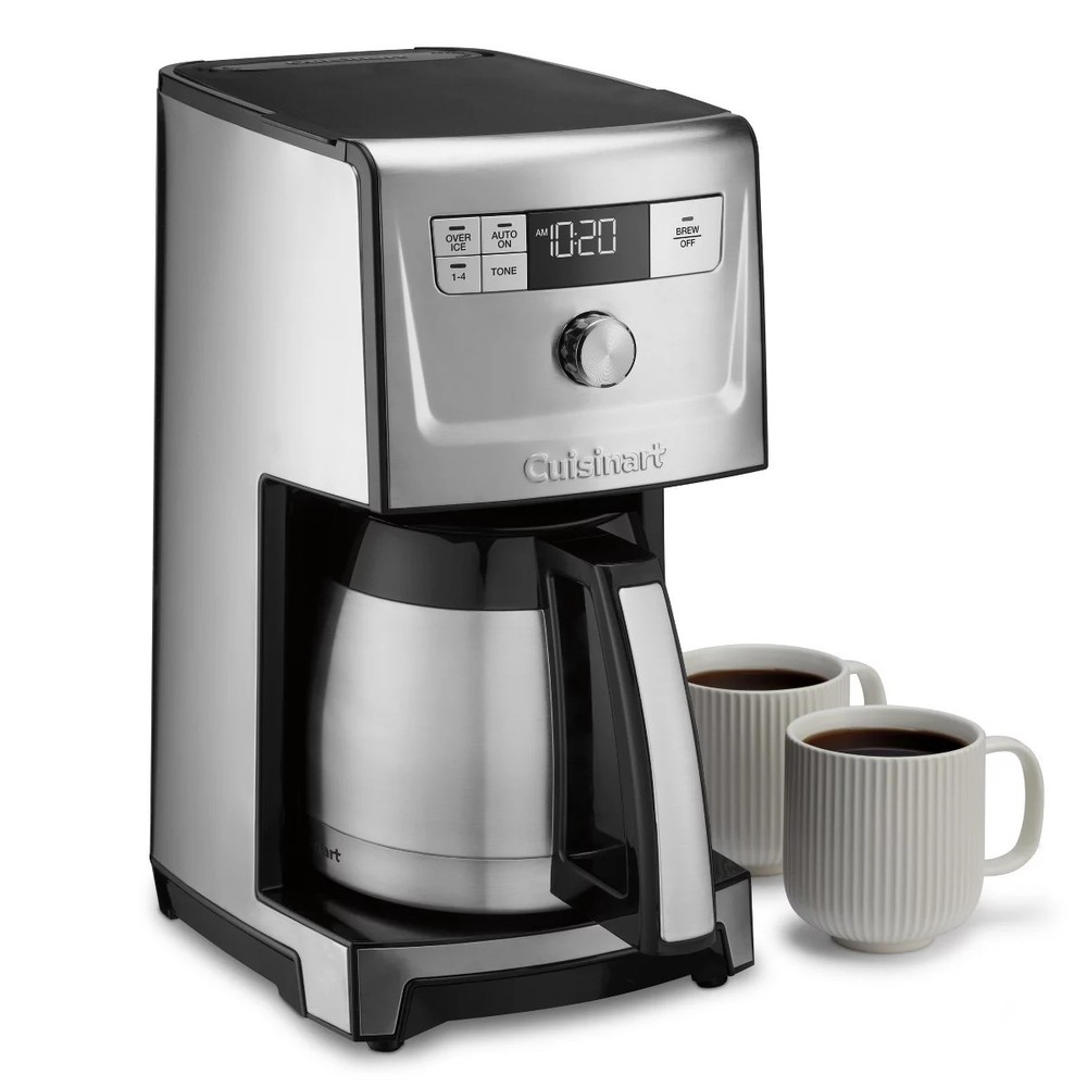 Cuisinart 12 Cup Programmable Thermal Coffeemaker Black/Silver DCC-3700