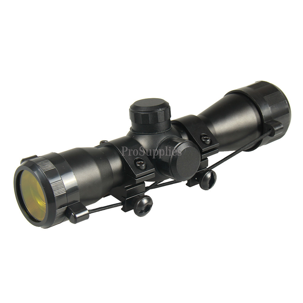 Tactical 4X32 Compact RANGEFINDER .223 .308 Scope /w Rings