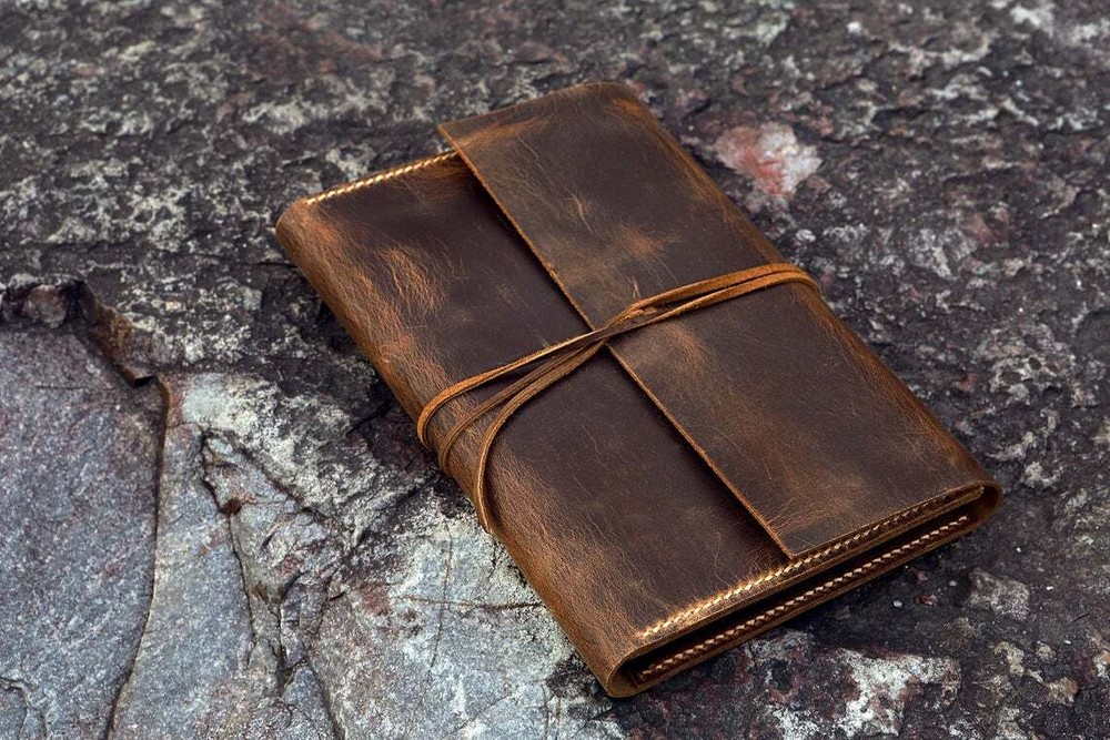 Personalized leather cover case for A5 Bullet Journal Leuchtturm 1917 notebook