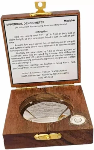 Elegant Style Working Forestry Supplier Spherical Crown Densiometer Concave Lens
