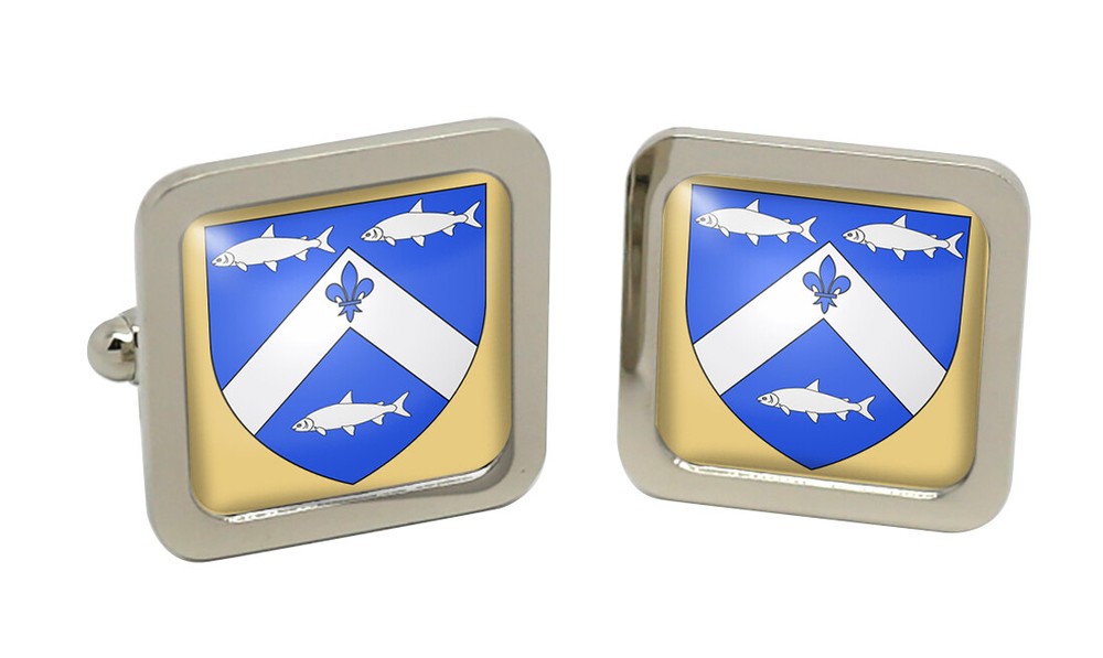 Trois-Rivières(Canada) Square Cufflink in Chrome Box