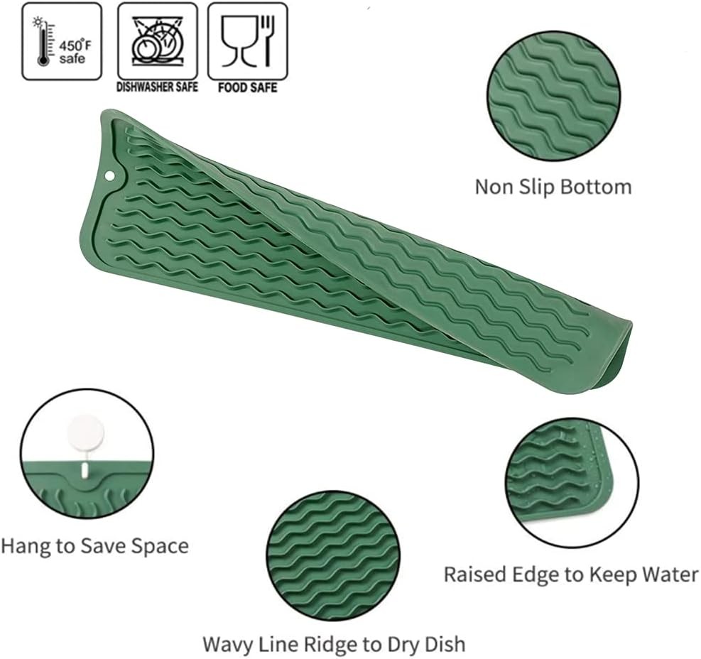 Silicone Dish Drying Mat for Multiple Usage,Easy Eco-friendly,Heat-resistant