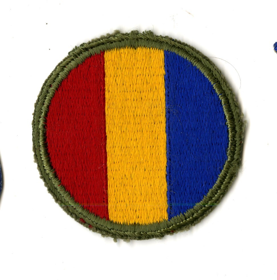 Replacement and Schools Command White Back Patch WWII Original