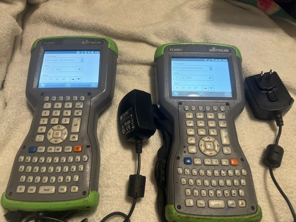 (LOT OF 2) Sensus FL6501 Field Logic Handheld Utility Meter Reader Device