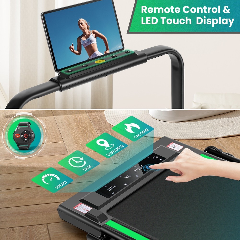 3 in 1 Under Desk Treadmill Walking Pad Foldable Compact Walking Treadmill 2.5HP