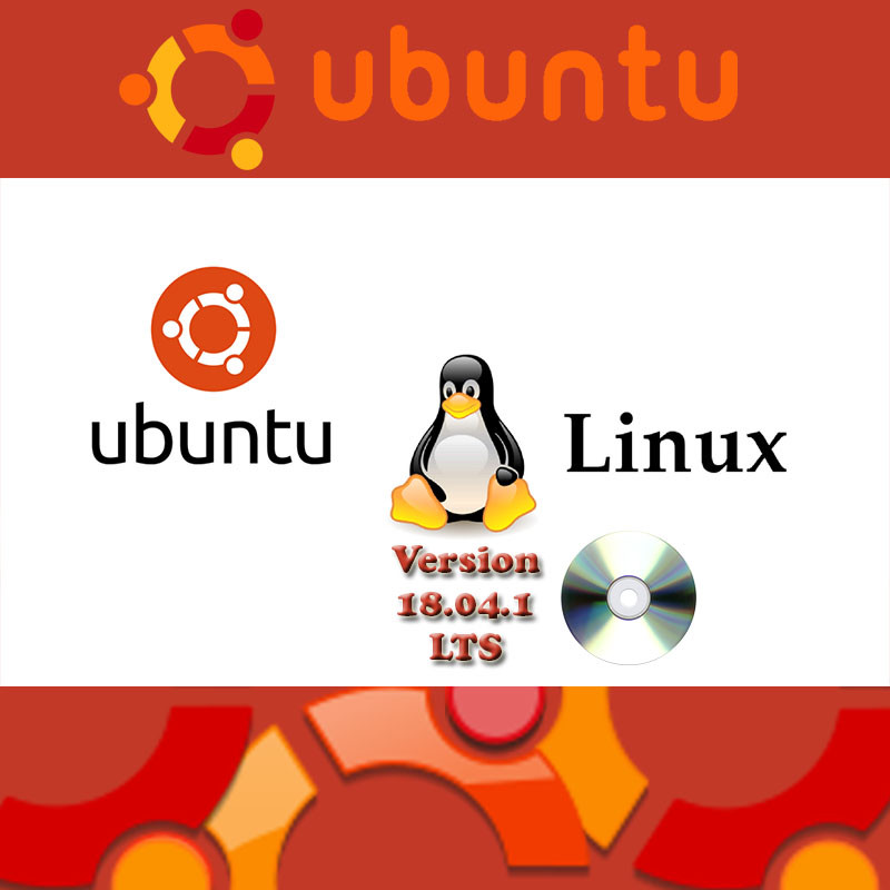 Ubuntu Desktop Linux 18.04 Full Install DVD 64 bit