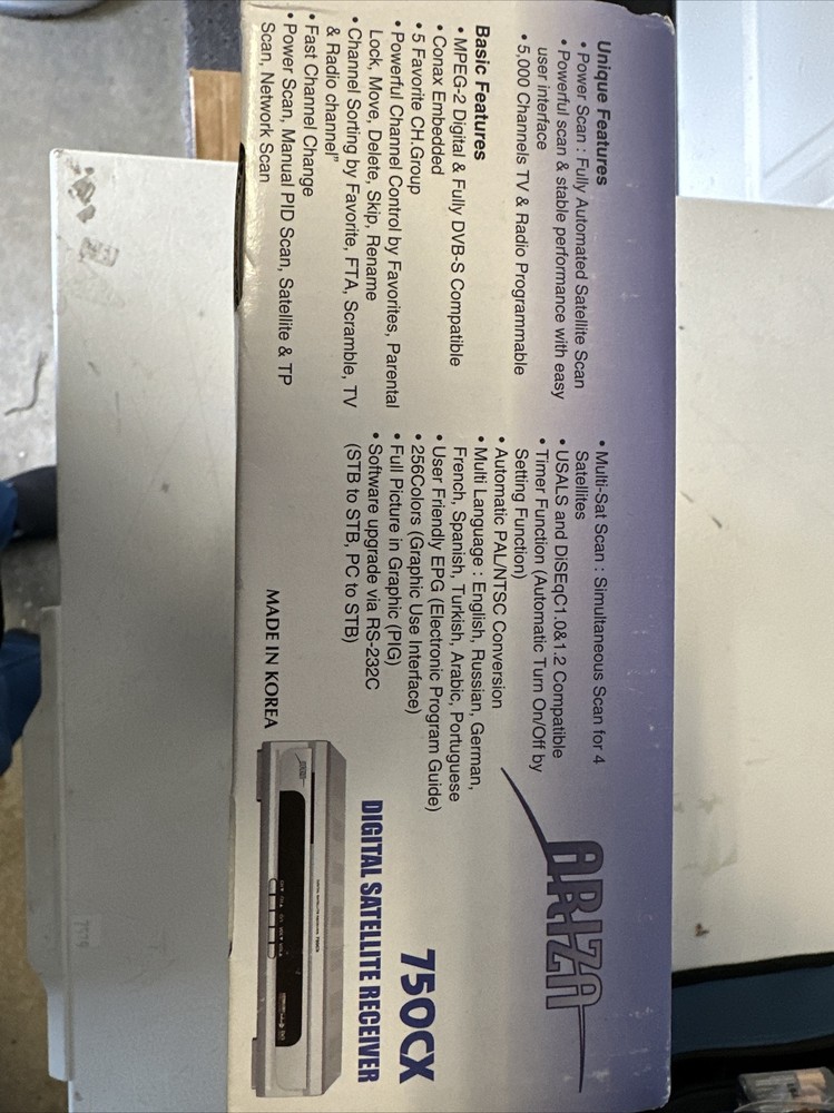 Ariza digital satellite receiver 750CX