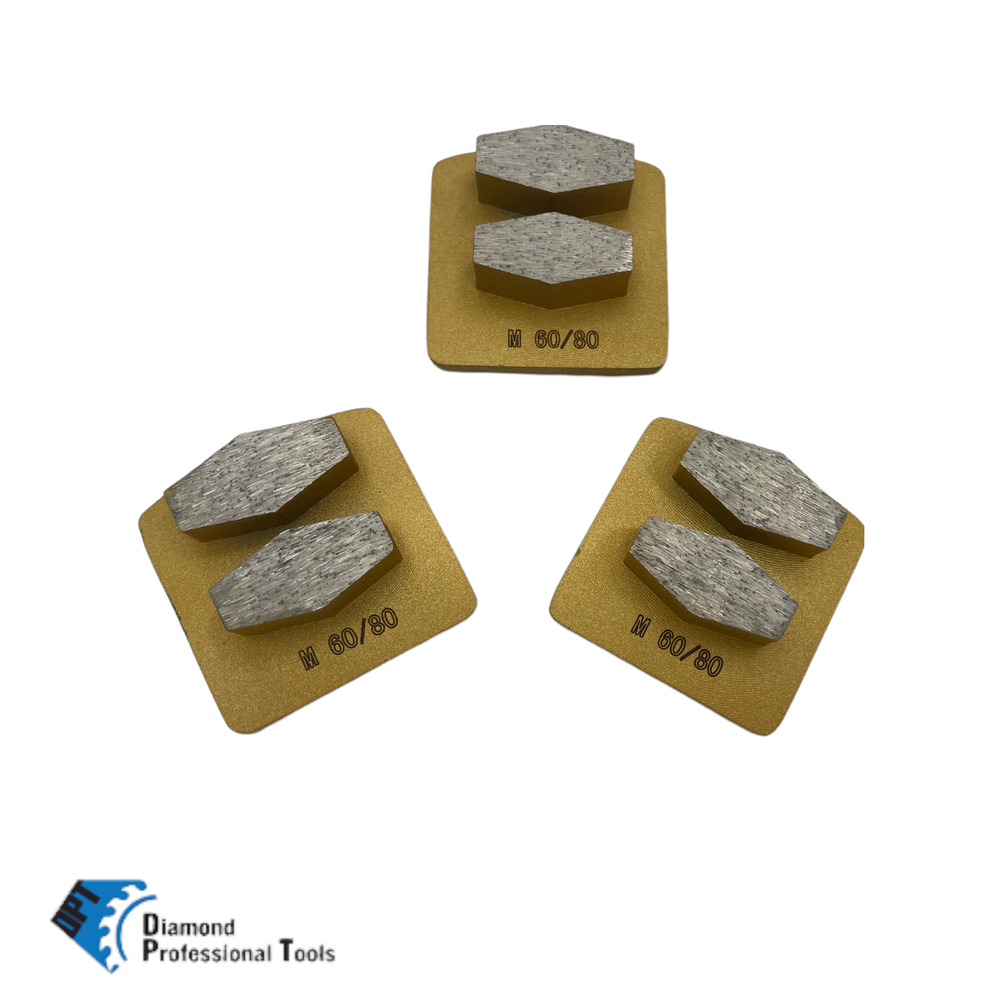 3 Pack Grinding Discs for Husqvarna PG Concrete Grinders Medium Bond 60/80 Grit