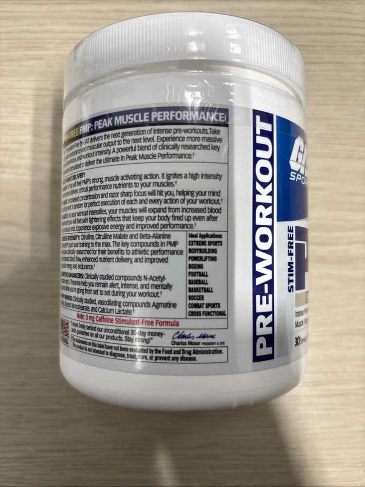PMP (Peak Muscle Performance), Pre-Workout, 30 Servings (Blue Raspberry)