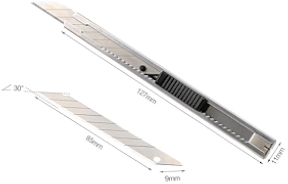 Utility knife Retractable Degree Snap Off Blade 9MM Box Cutter