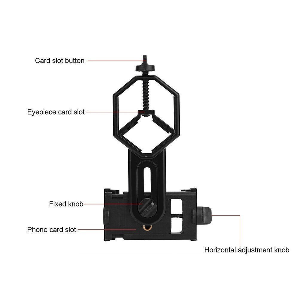 Universal Phone Holder Mount Adapter Clip Bracket for Binocular Monocular