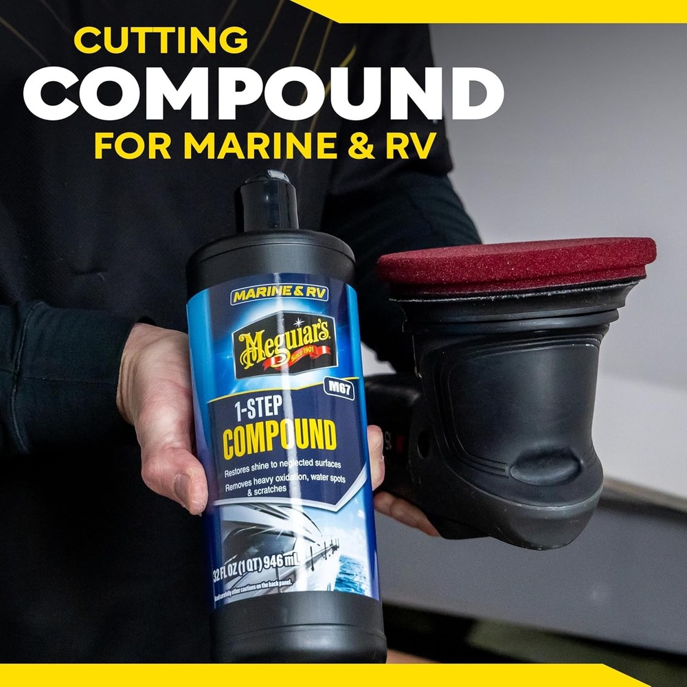 Meguiar's M6732 Marine/RV One Step Compound, Remove Oxidation, Stains,...