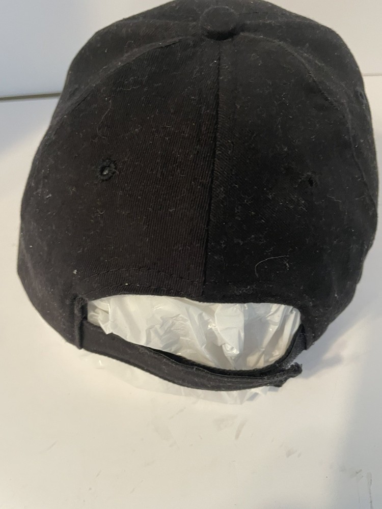 Top Gun Embroidered Baseball Cap Black Adjustable Strap Back Hat Unisex