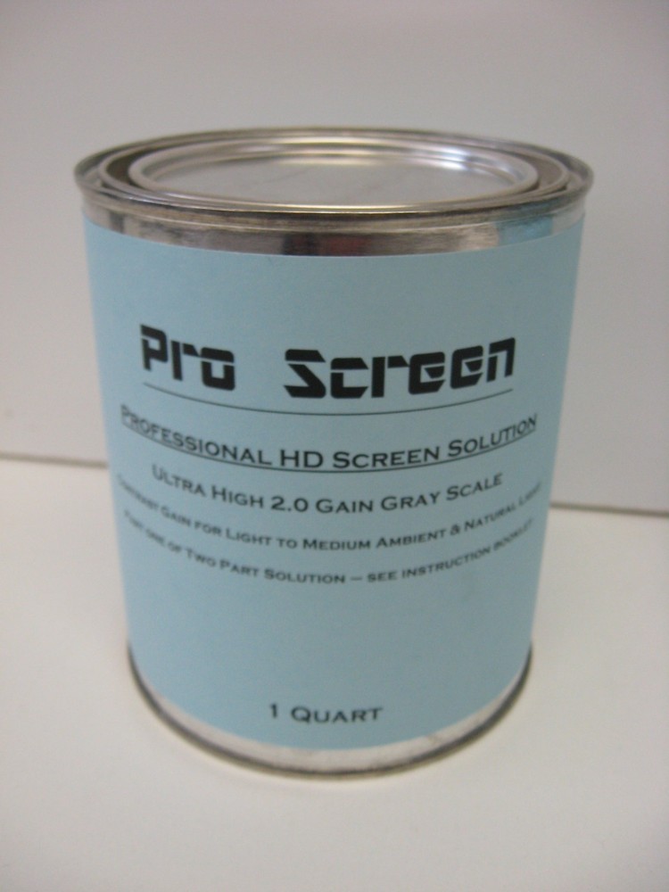 HD Projector / Projection Screen Paint Solution 1 Quart 4K Full HD 1080p 3D