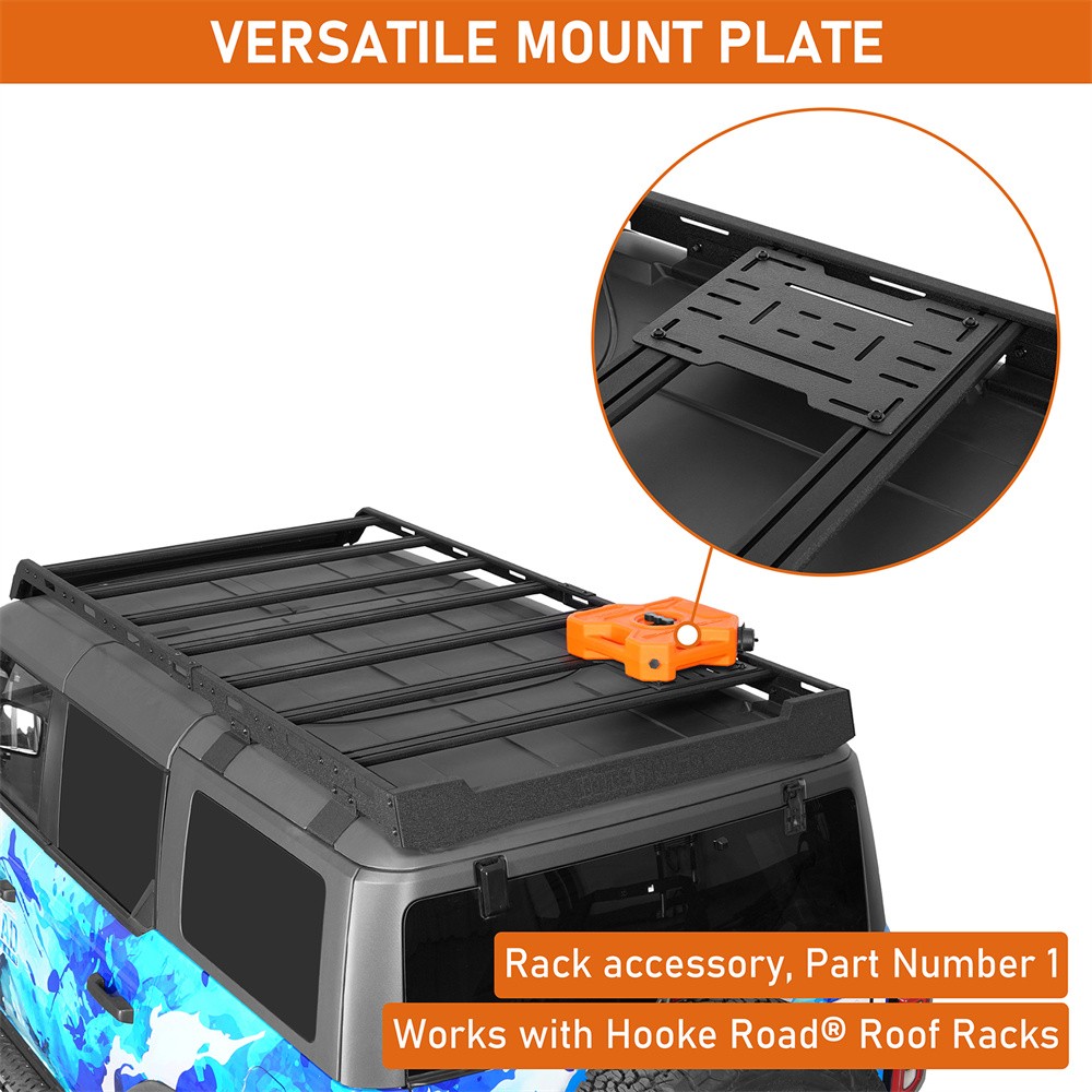 Steel Roof Rack Fuel Container Mount Panel Accessory Storage Bracket