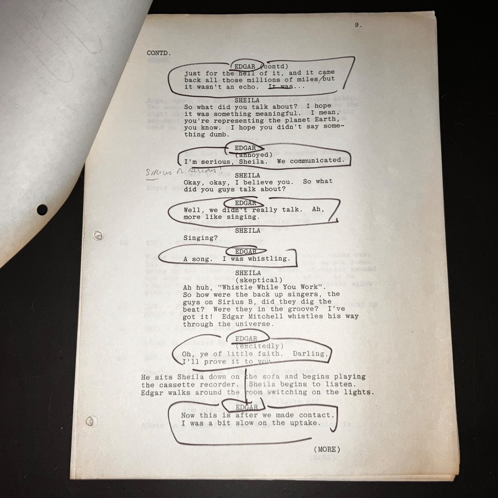 PSI FACTOR (1980) Peter Mark Richman's Notated Alien Sci-Fi Script + COA!
