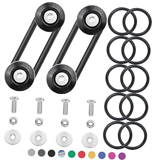 Bumper Quick Release, Upgrade Quick Release Trunk Front Rear Bumper Black