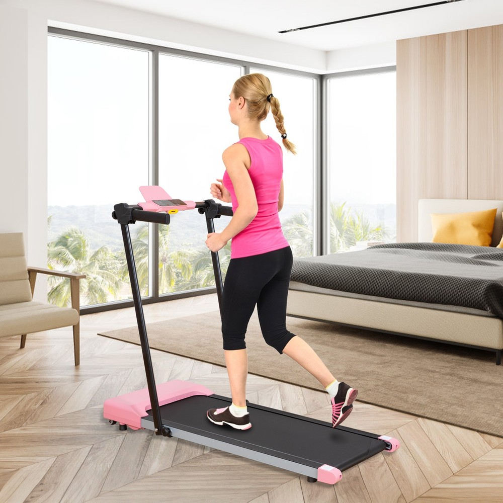 Folding Electric Treadmill for Home Walking Running w/LED Display Exercise