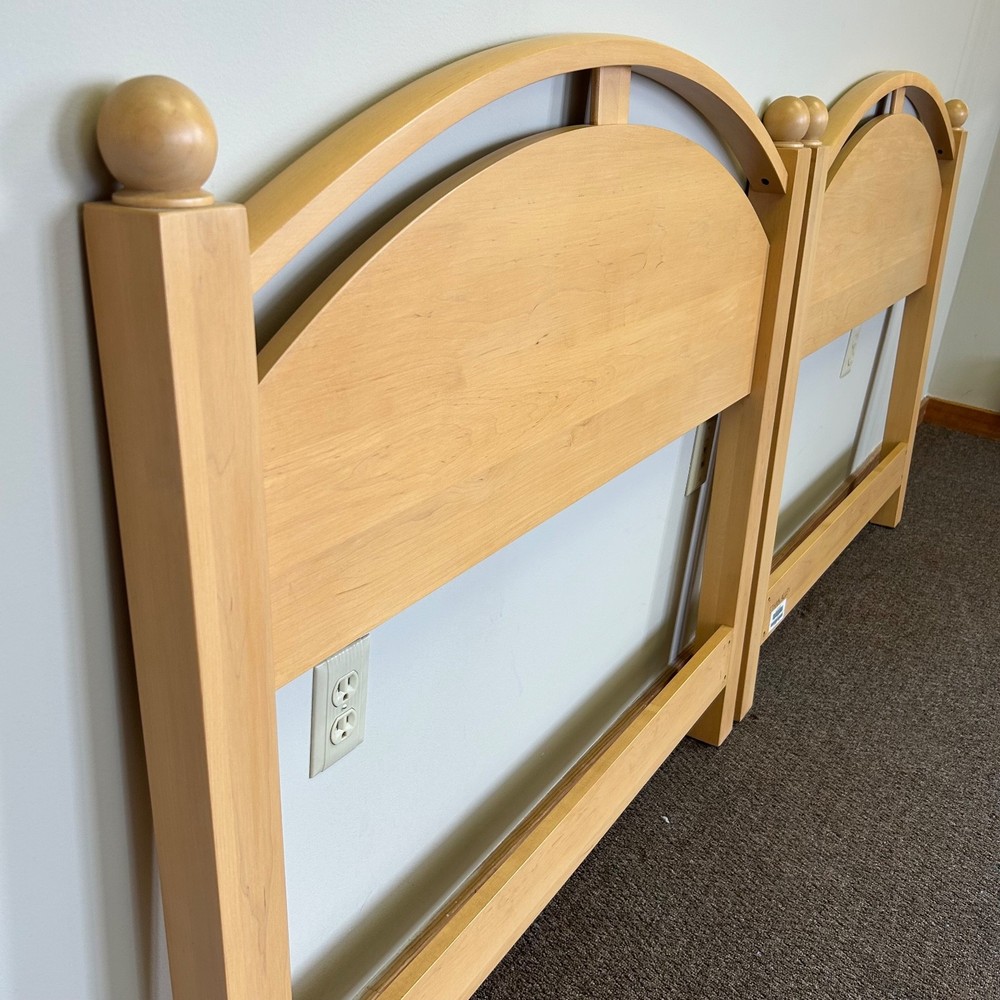 Ethan Allen American Dimensions Solid Maple Twin Size Headboards (Pair)