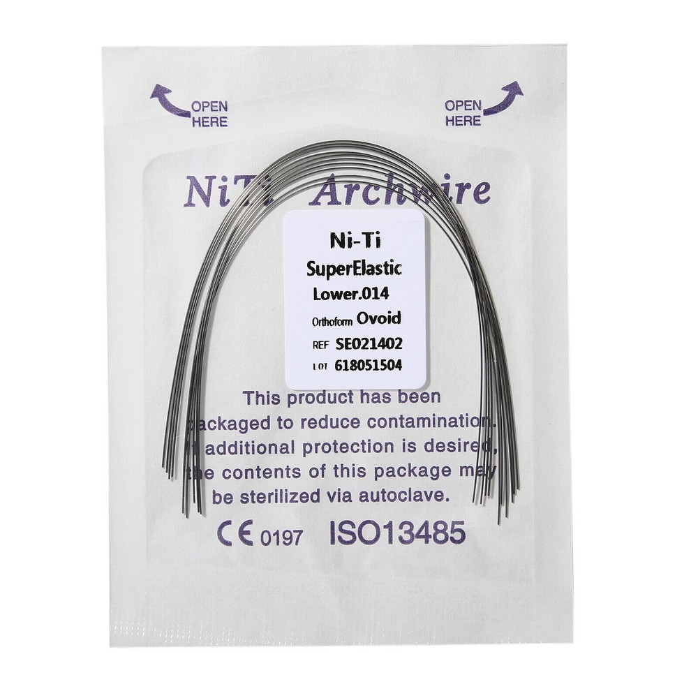 Dental Ortho Niti Super Elastic Ovoid/Square/Natural Rectangular/Round Arch Wire