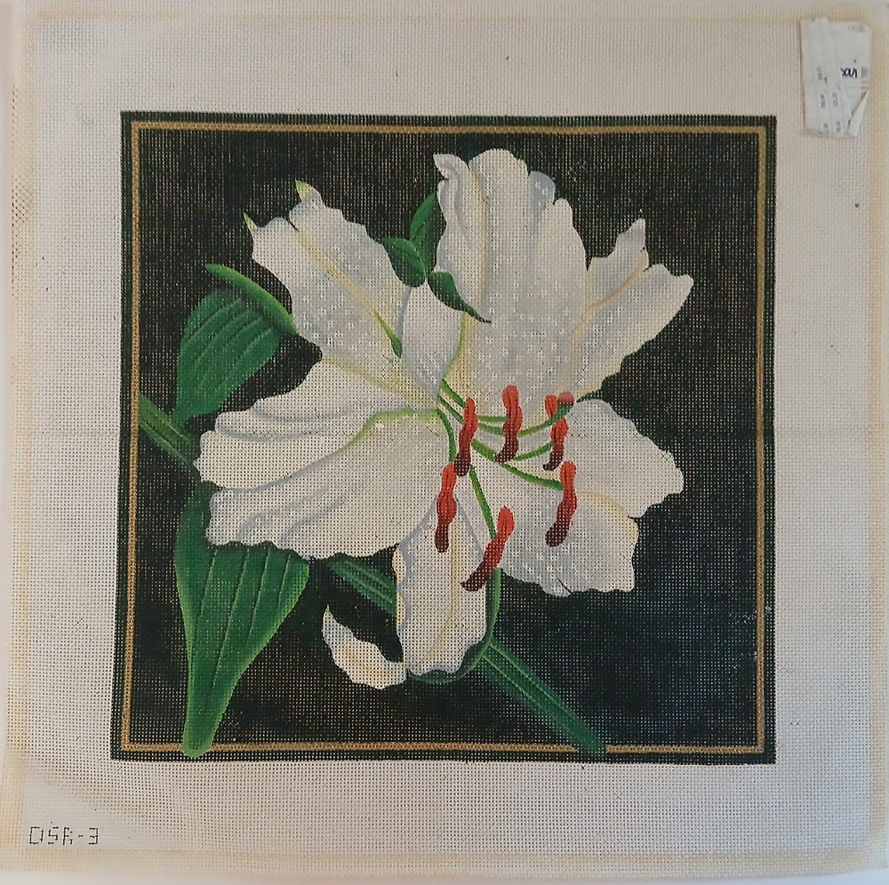 Rishfeld Designs Casablanca Lily Hand Painted Needlepoint Canvas **READ**