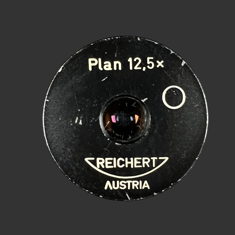 Vintage Reichert Austria Plan 12,5X Microscope Objective Lens
