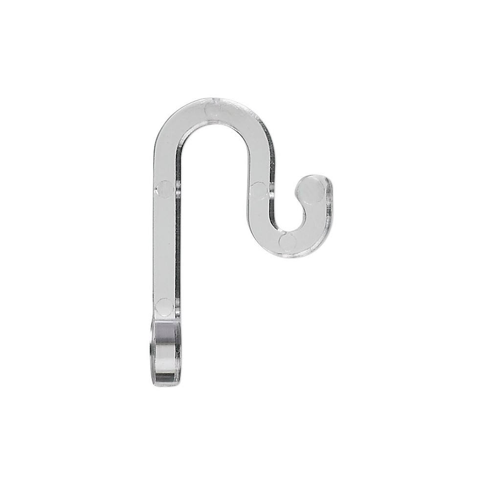 Bead Hooker, 10 Clear Acrylic 1 Inch Display Hooks *