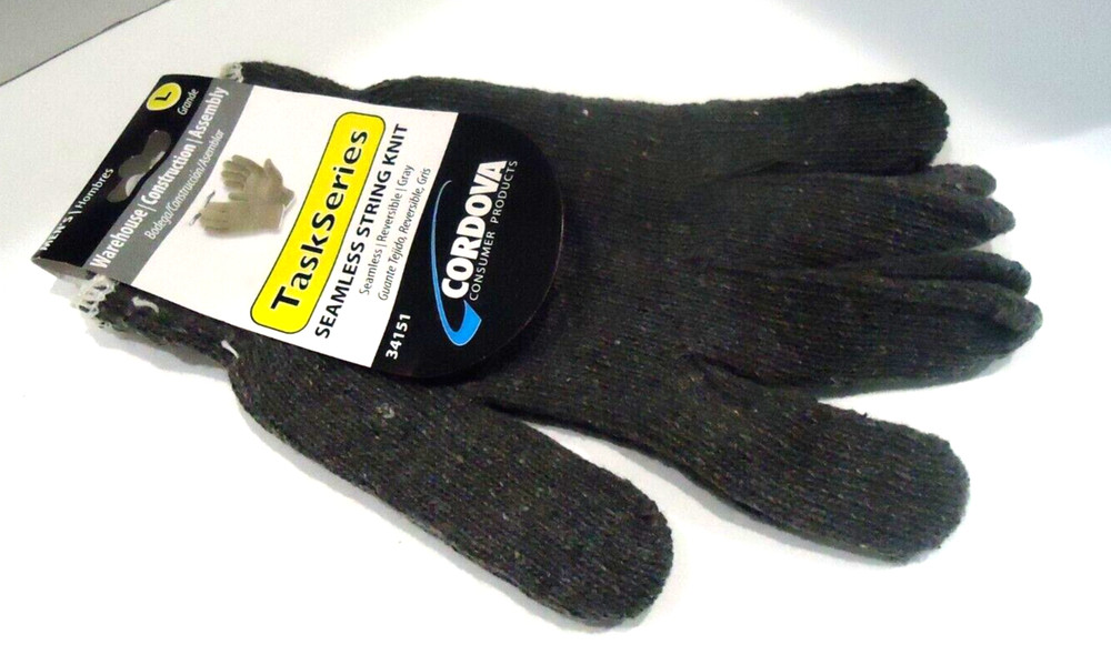 Men's Task Series Seamless  Gloves String  Knit   GARDEN Warehouse Construction