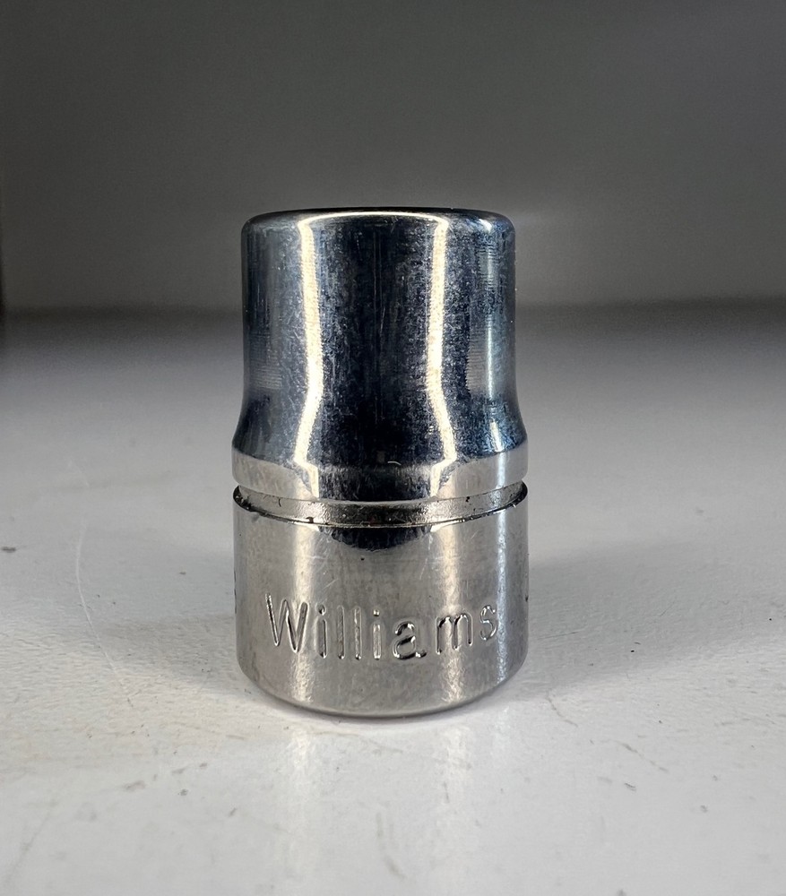 TWO (2) WILLIAMS 3/8 Drive 7/16" 12-Point Socket B-1214 (NEW)