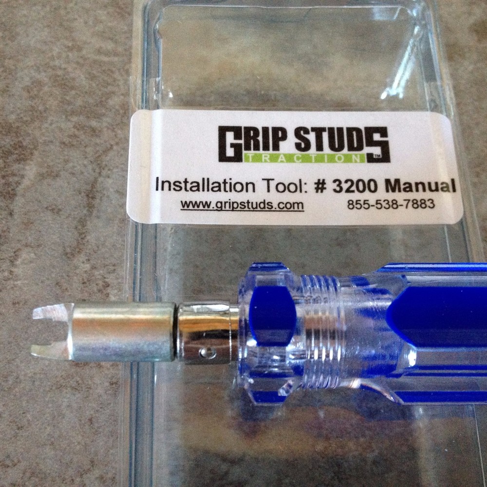 Gripstuds #3200M Manual install tool Hiking Boots & Waders Grip Studs 1100 3000B