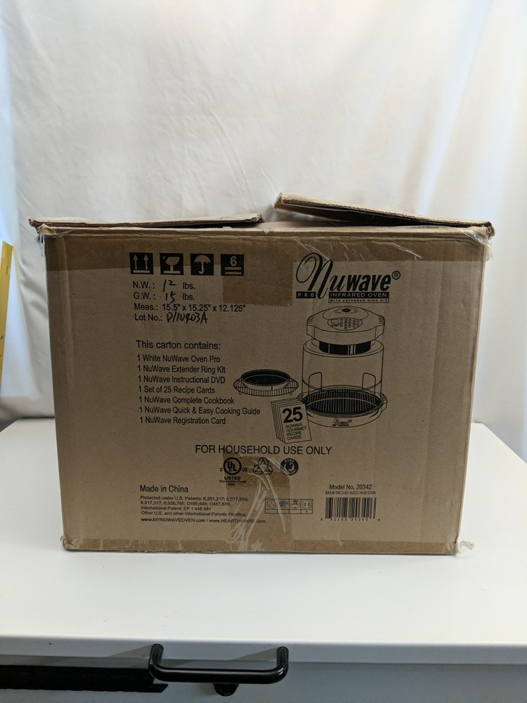 NUWAVE OVEN PRO INFRARED OVEN Carrying Bag Case Ring Kit DVD