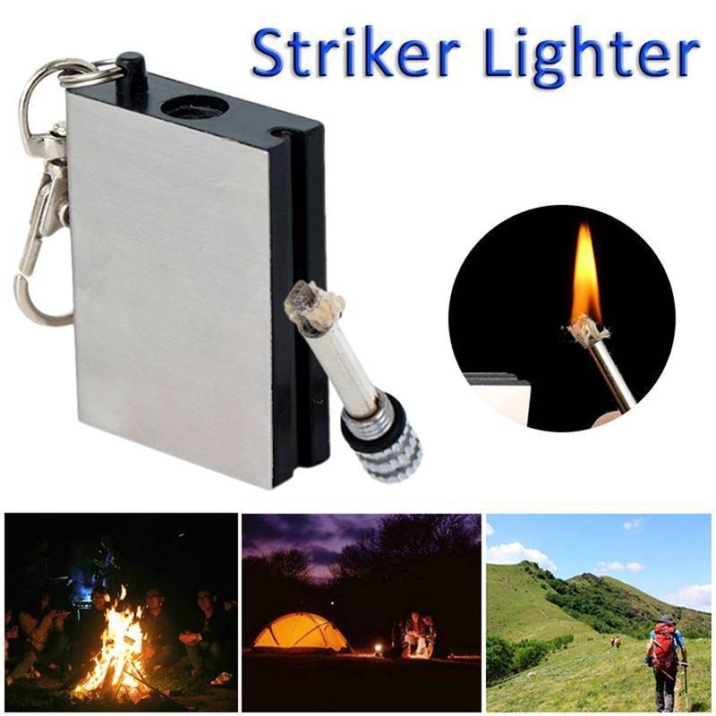 5 Lighters Flint Match Emergency Fire Starter Camp Survival Refill Waterproof