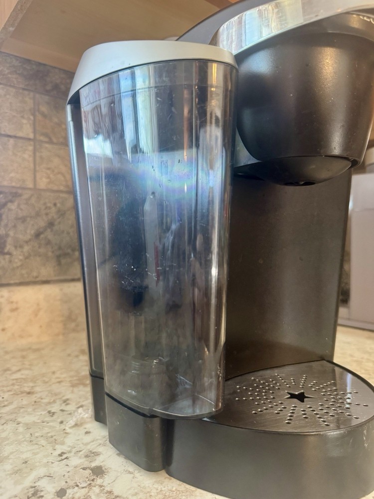 Keurig B60 Single Cup Brewing System Coffee Maker Black Silver *Tested*