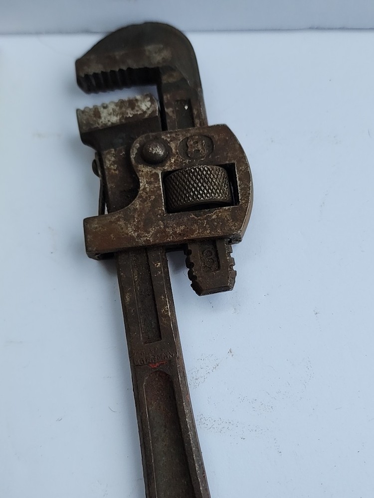 Vintage Durex Pipe Wrench 8'' West Germany Solid Steel