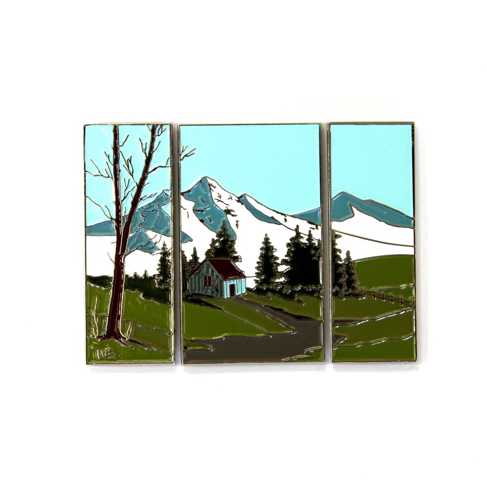 Bob Ross Pin Custom Lapel The Triptych Hat Set CLOSEOUT SALE
