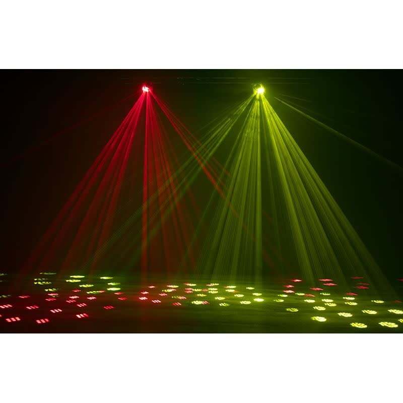 ADJ Eliminator Vortex: 80W LED Moonflower Effect featuring a Barrel Mirrored