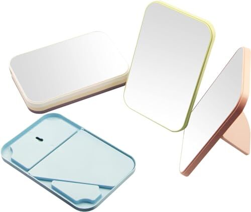 Desktop Makeup Mirror, 8 Inch Portable Mirror, Simple Folding Makeup Mmirror