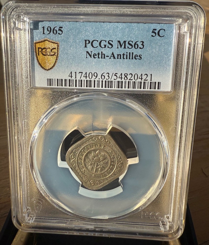 1965 5c Neth-Antilles PCGS MS63.