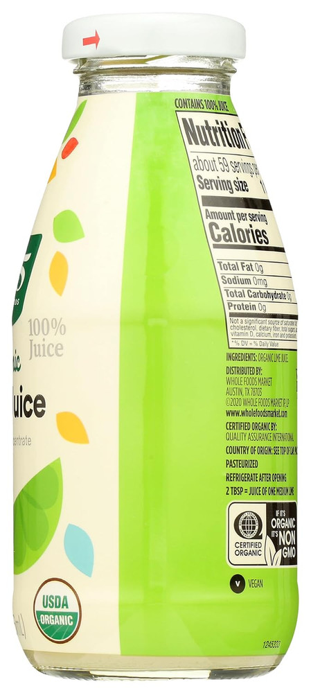 , Organic Lime Juice, 10 Fl Oz