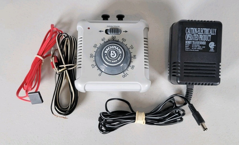 Bachmann 46605A HO N Scale Speed Controller Transformer Power Adapter Powers On