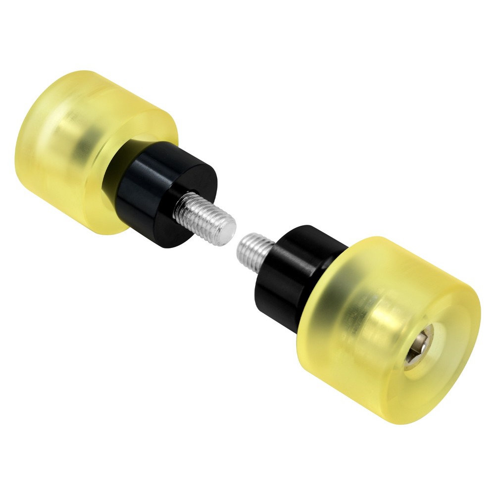 Yellow 2x Engine Protective Guard Crashs Bars Protector M12 End Balls For Harley