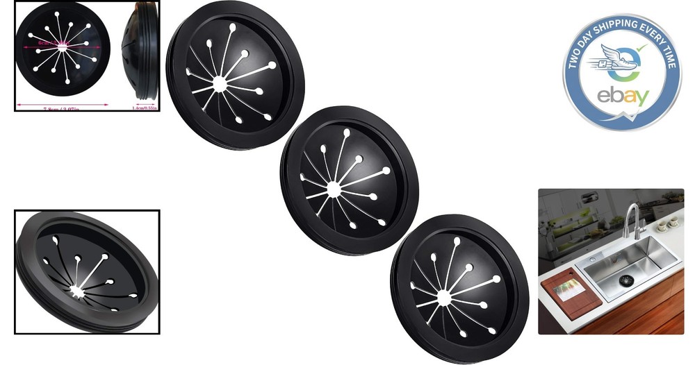 3 Pcs Garbage Disposal Splash Guards – Flexible & Removable Kitchen Accessory