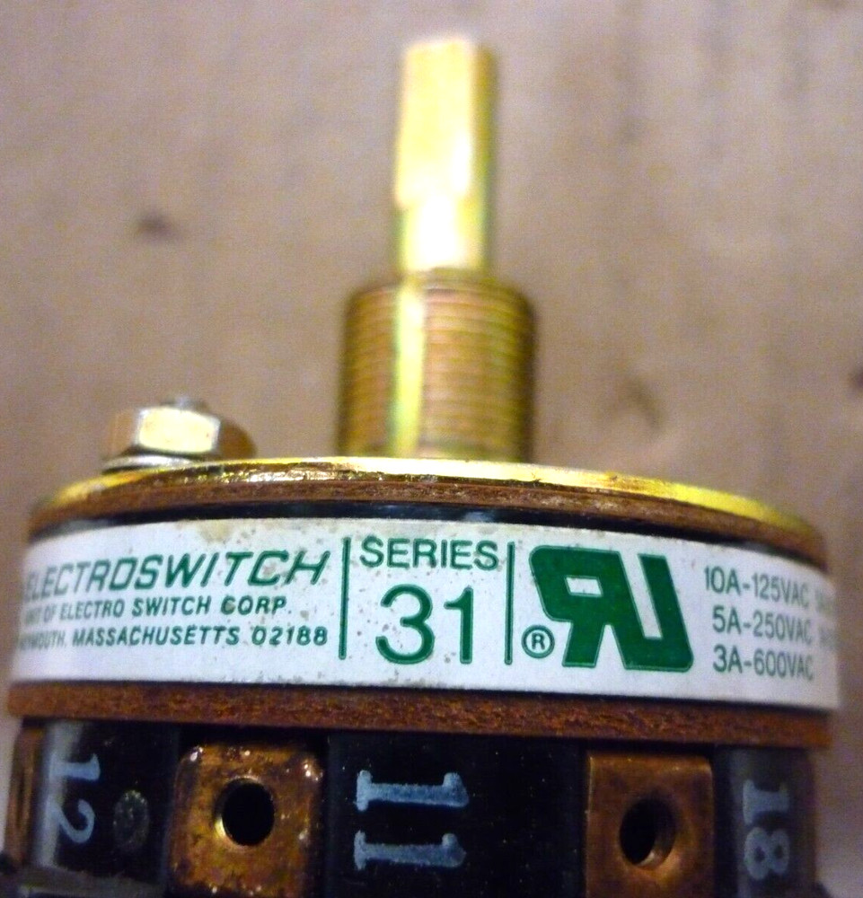Electroswitch Rotary Switch 31302A, Series 31
